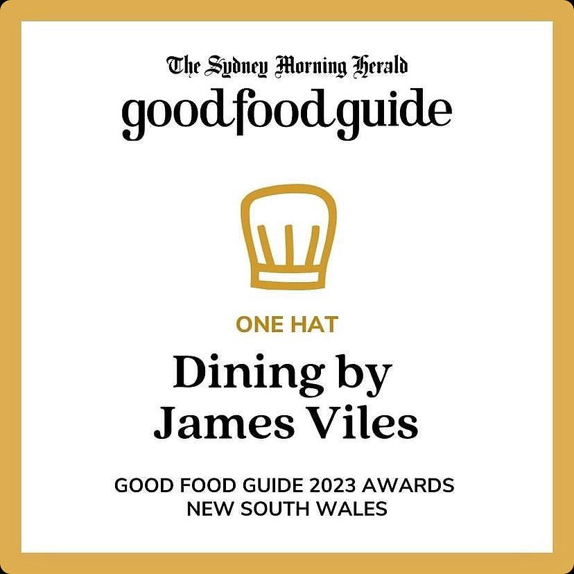 Park Hyatt Sydney - Our restaurant #diningbyjamesviles received One Hat at The Sydney Morning Herald